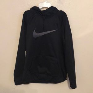 A black and grey hoodie